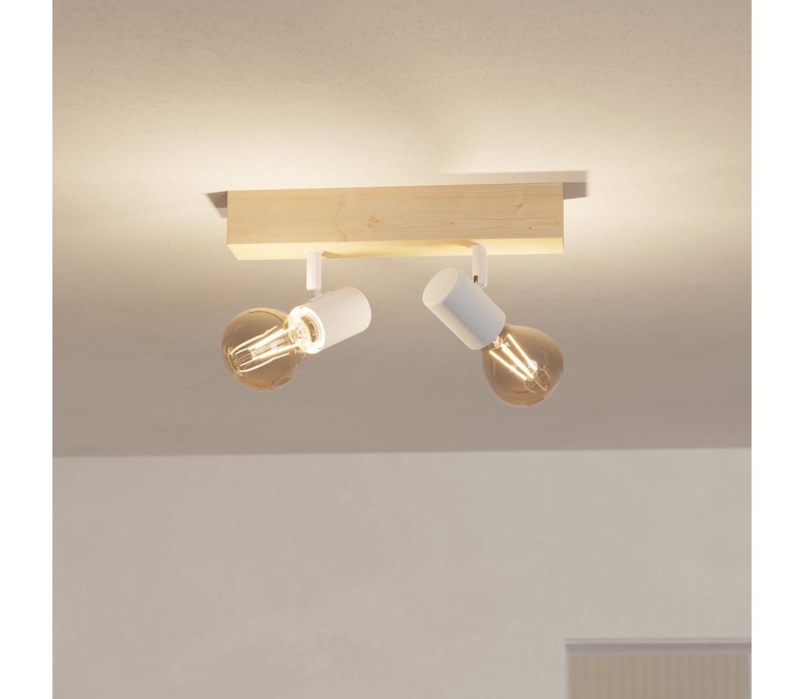 Eglo 99483 - Oświetlenie punktowe TOWNSHEND 3 2xE27/60W/230V - certyfikat FSC