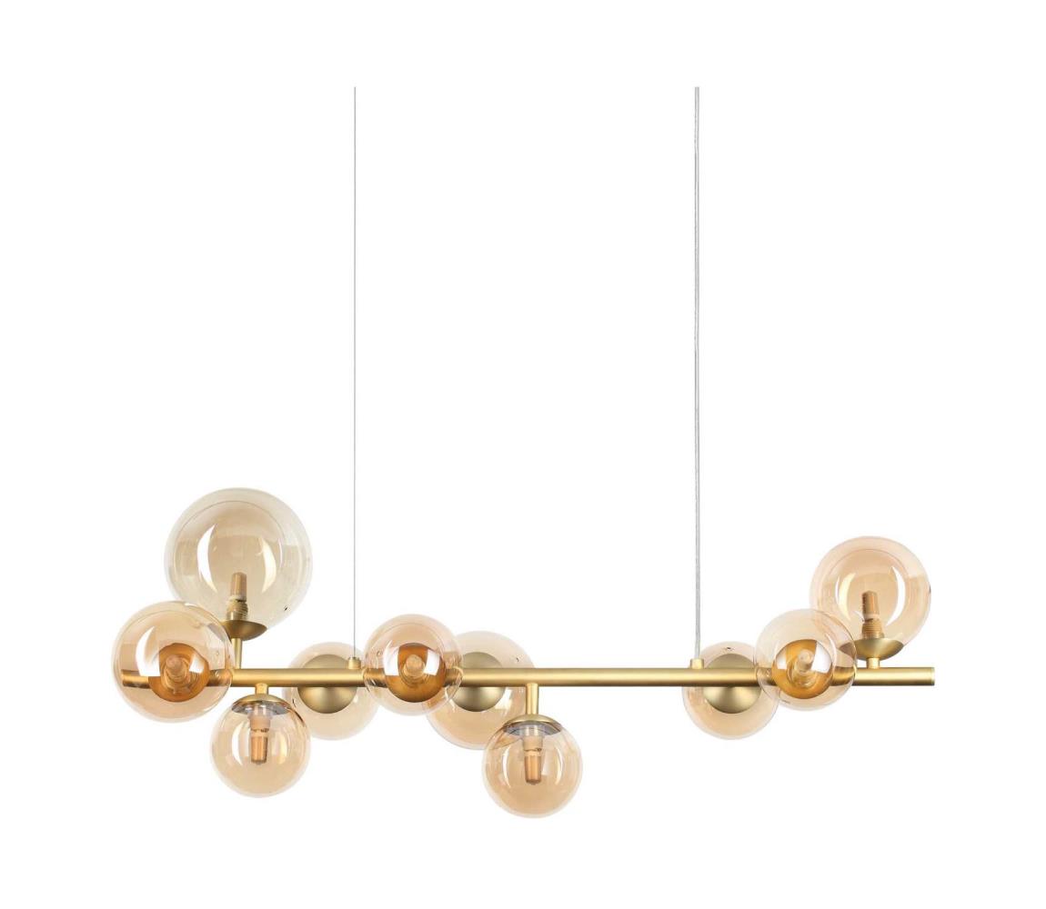 Ideal Lux - LED Żyrandol na lince PERLAGE 10xG9/3W/230V złoty