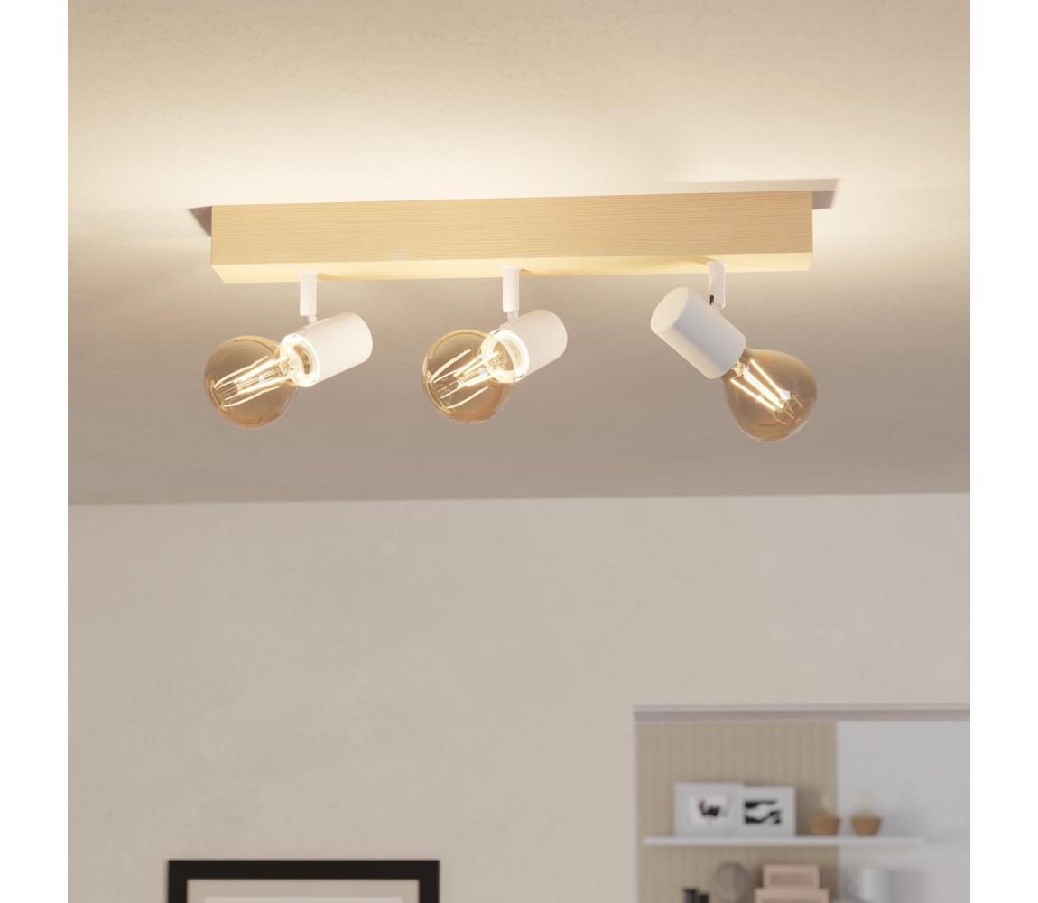 Eglo 99484 - Oświetlenie punktowe TOWNSHEND 3 3xE27/60W/230V - certyfikat FSC