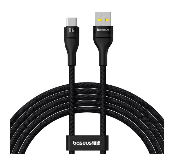 Baseus USB do USB-C Flash 2 100W 2m Czarny