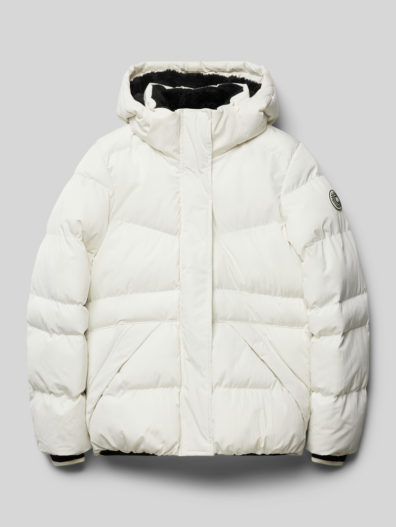 Kurtka pikowana z kapturem model ‘ALENA’