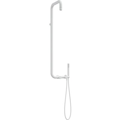 Zestaw prysznicowy natynkowy DEANTE Silia NQS A4XM z deszczownicą Bianco