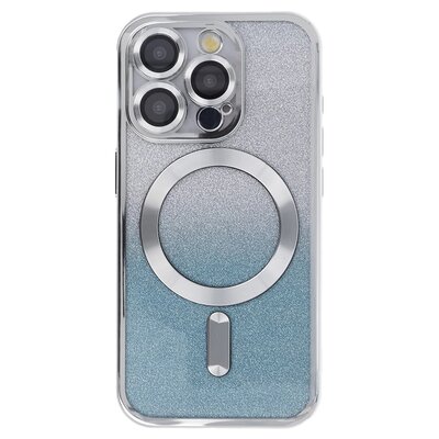 Etui TECTO SHIELD SparkleFlex Mag do Apple iPhone 15 Pro Max Srebrny Gradient