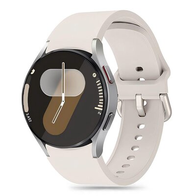 Pasek TECH-PROTECT Silicone do Samsung Galaxy Watch 4/5/5 Pro/6/7/FE Jasnobeżowy