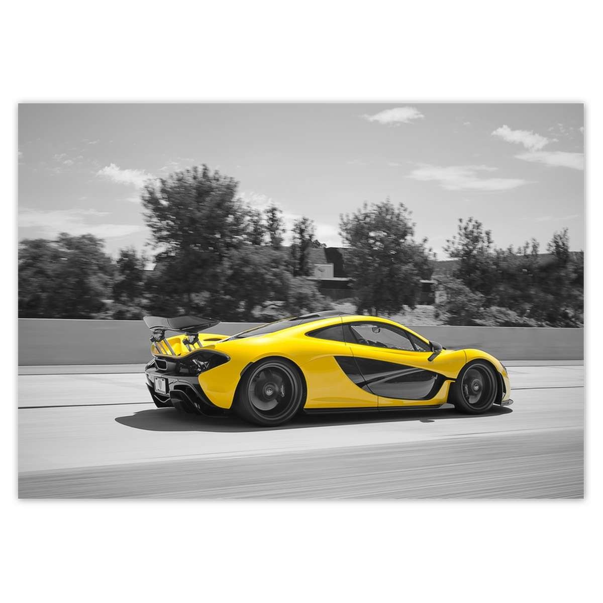 Naklejka ścienna A1 POZIOM Yellow McLaren P1