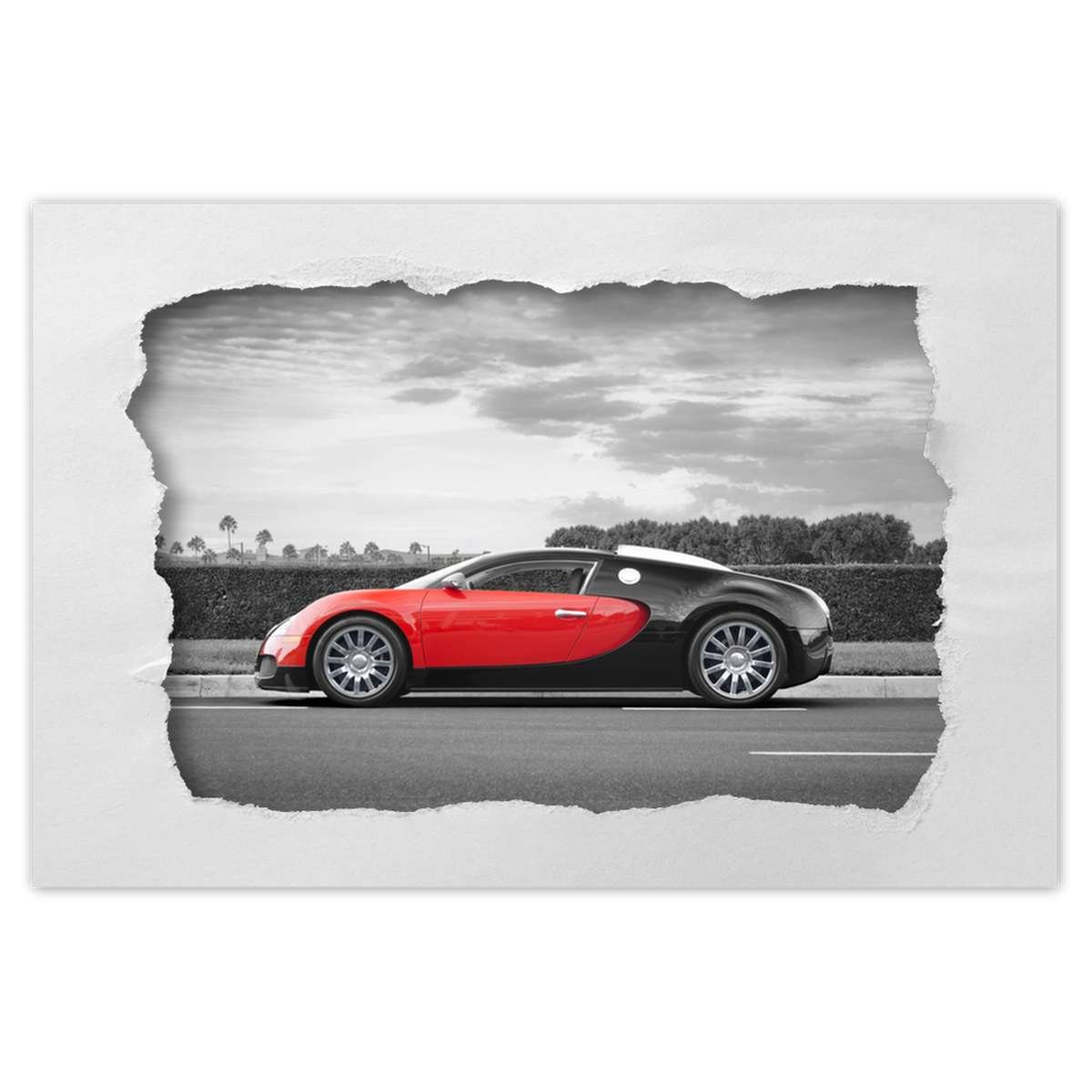 Naklejka ścienna 60x40 Sport car Bugatti