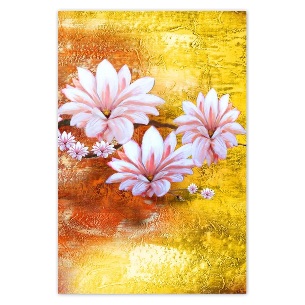 Naklejka ścienna 60x90 Gałązka magnolii kwiaty
