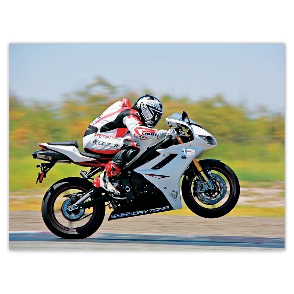 Naklejka ścienna 40x30 Ścigacz motocykl Motor