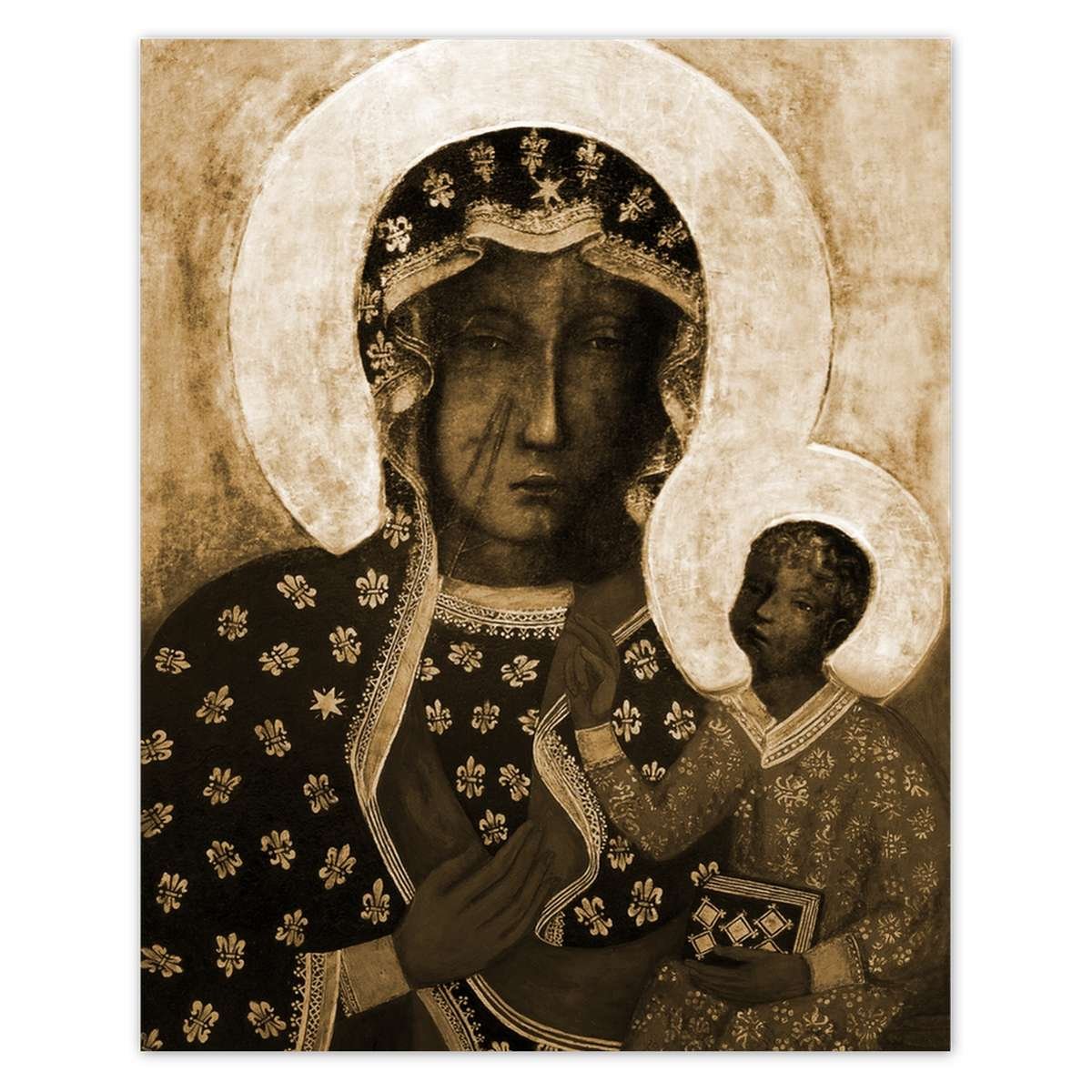 Naklejka ścienna 40x50 Matka Boska Częstochowska
