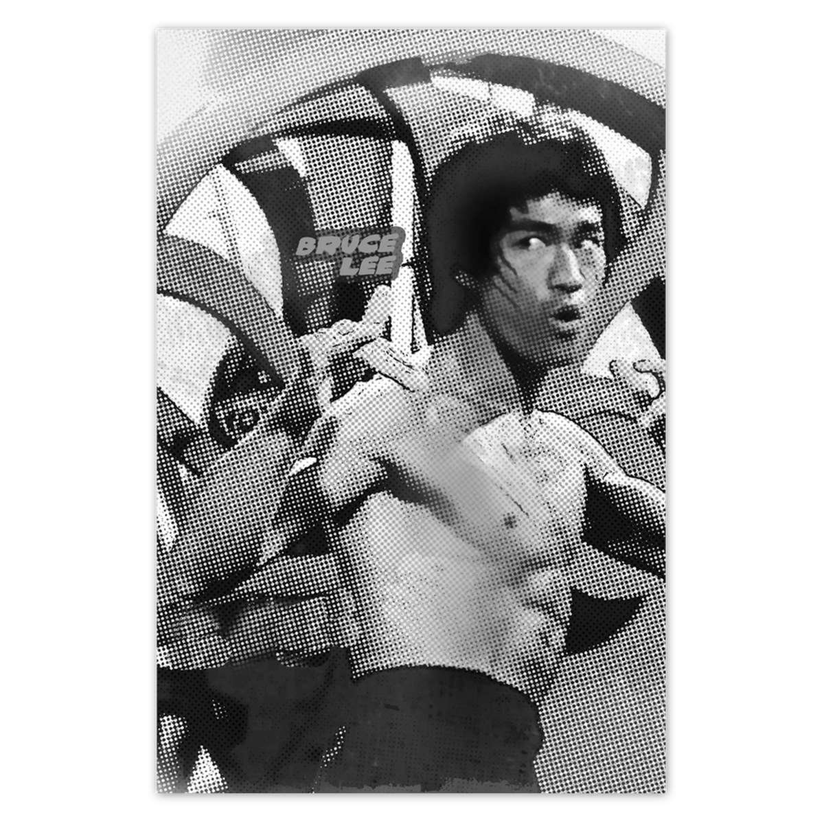 Naklejka ścienna 60x90 Bruce Lee Karateka