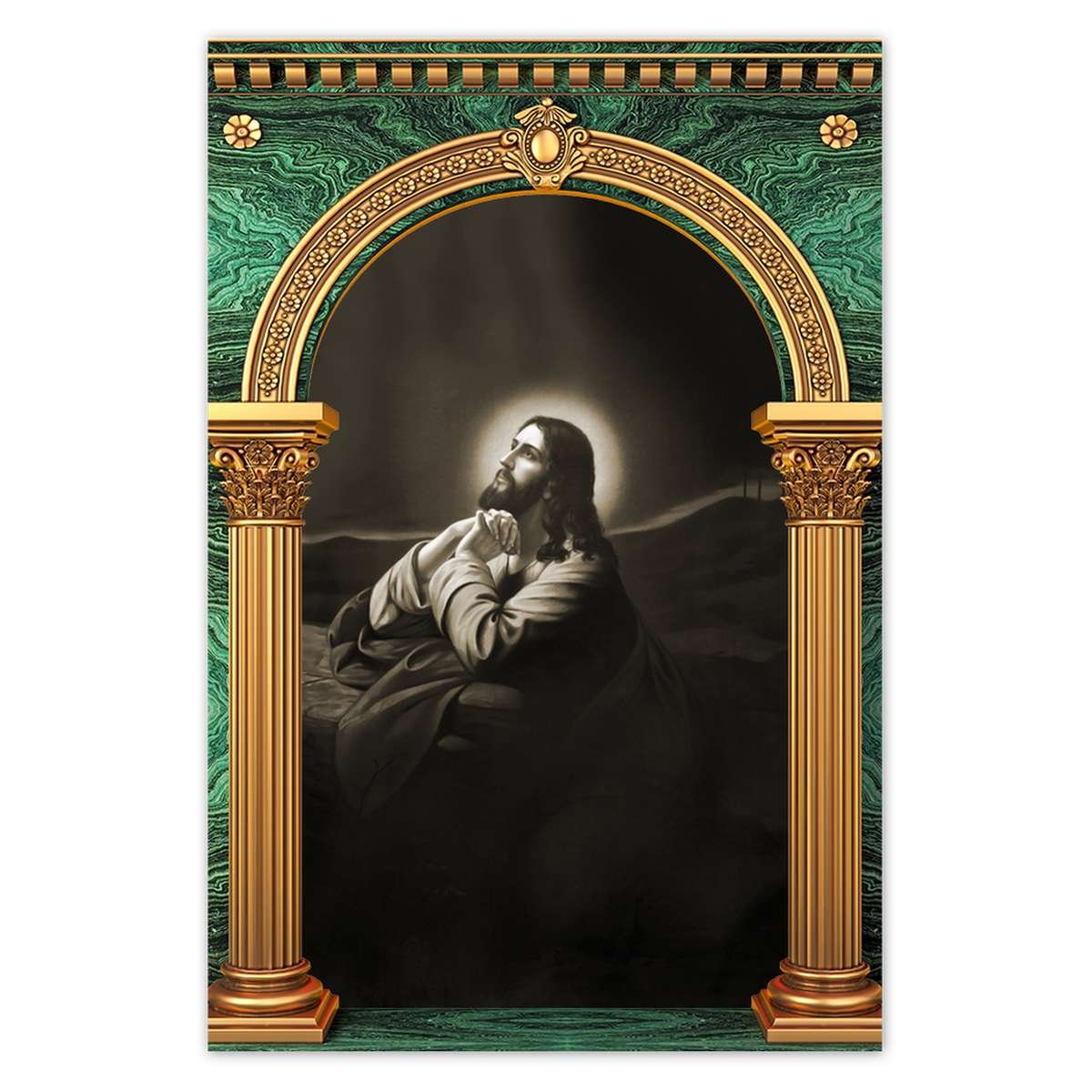 Naklejka ścienna 40x60 Jezus modli się w Ogrójcu