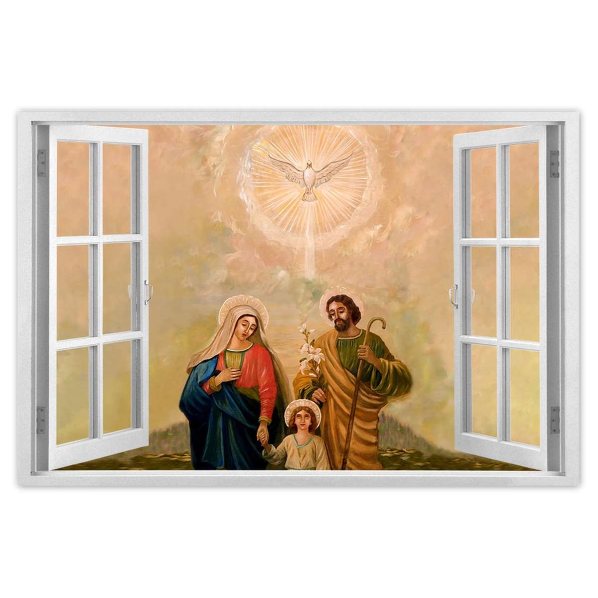 Naklejka ścienna 60x40 Święta Rodzina Józef Maria