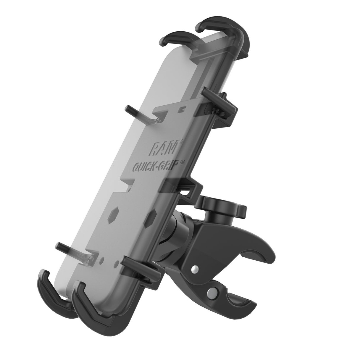 RAM Mount Uchwyt Motocyklowy Do Kierownicy Relingu o Średnicy 1.6 - 2.9 cm
