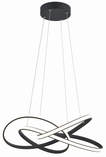 Elarya - lampa wisząca LED czarny mat z pilotem i ściemniaczem 343401-30