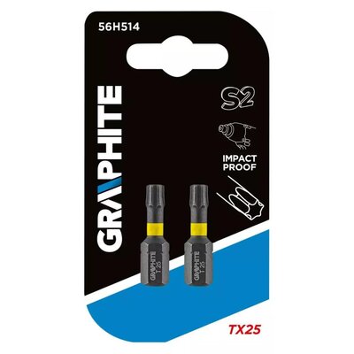 Topex Grupa sp. z o.o. S.K. Bity udarowe TX25x25mm 2szt. 56H514