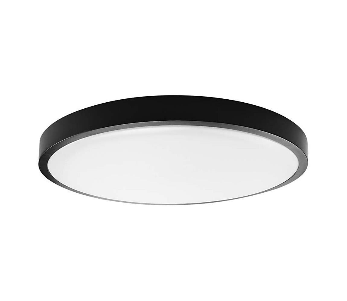 LED Plafon łazienkowy LED/24W/230V IP44 3000K śr. 29 cm czarny