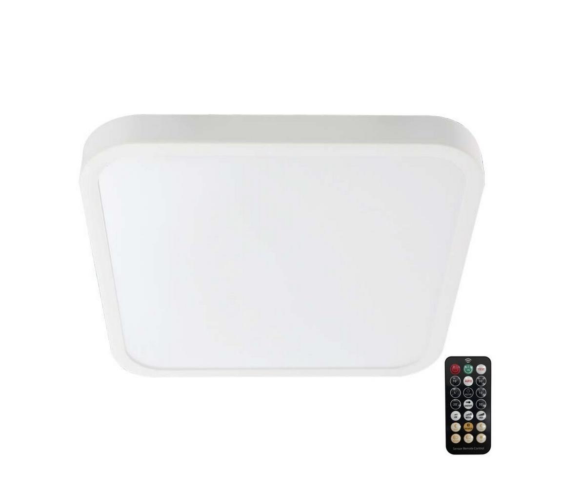 LED Plafon łazienkowy z czujnikiem LED/36W/230V IP44 4000K 42x42 cm+pilot