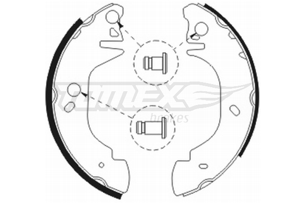 Tomex Brakes Szczęki hamulcowe TOMEX 2081 7125122 2081