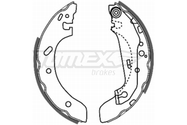 Tomex Brakes Szczęki hamulcowe TOMEX 2073 1005968 2073