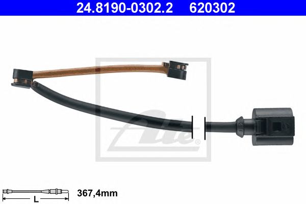 ATE CZUJNIK KLOCKÓW HAMULCOWYCH 24.8190-0302.2 SEAT LEON SC 2.0 CUPRA 13- AUDI TT ROADSTER 2.5 RS QUATTRO 12-14