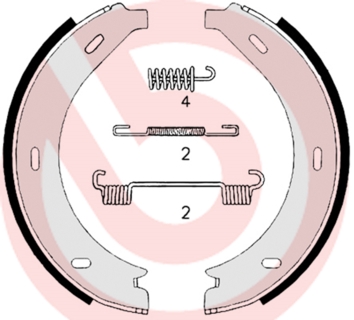 BREMBO Szczęki hamulcowe BREMBO S50517 6384200020 S50517