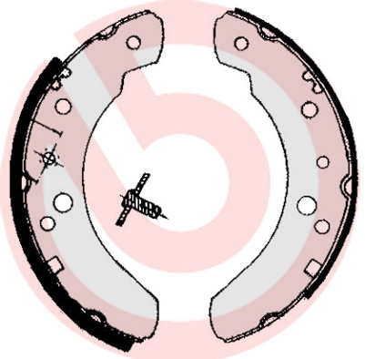 BREMBO Szczęki hamulcowe BREMBO S24537 5026344 S24537