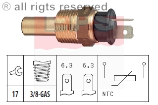 Czujnik temperatury wody FACET 1.830.228 3922021310