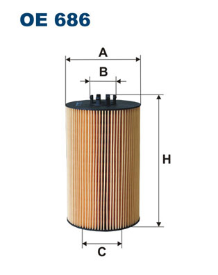 Filtr oleju FILTRON OE686 OE686