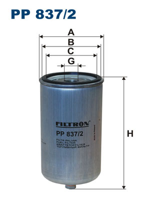 Filtr paliwa FILTRON PP837/2 PP837/2
