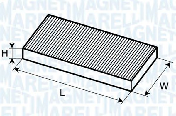 Filtr kabinowy MAGNETI MARELLI BCF380 CU3337 BCF380