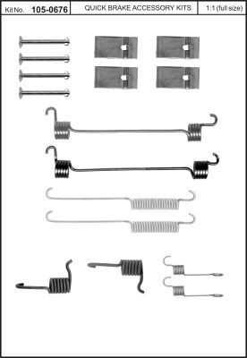 Sprężynki do szczęk hamulcowych QUICK BRAKE 105-0676 6520676
