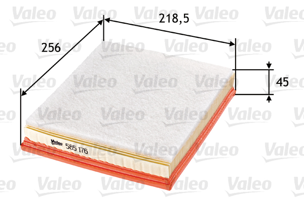 Filtr powietrza VALEO 585176 C2687 585176