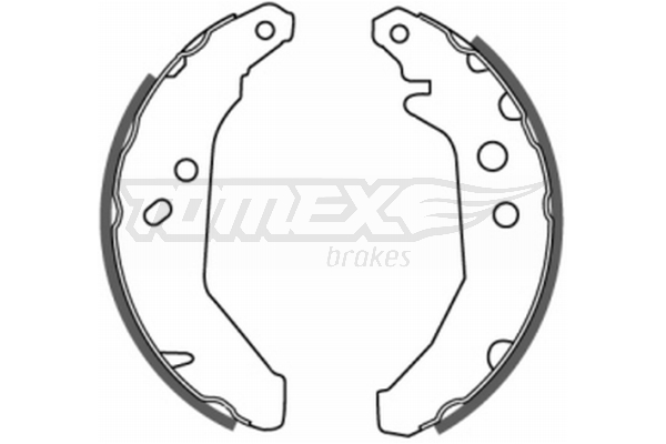 Tomex Brakes Szczęki h-ca tył TOMEX 2066 6183876 2066