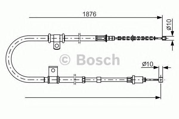 Bosch Linka hamulca BOSCH 1987482183 1987482183