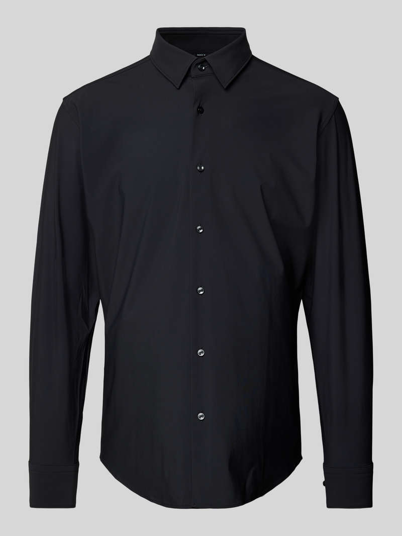 Koszula biznesowa o kroju regular fit z kołnierzykiem typu kent