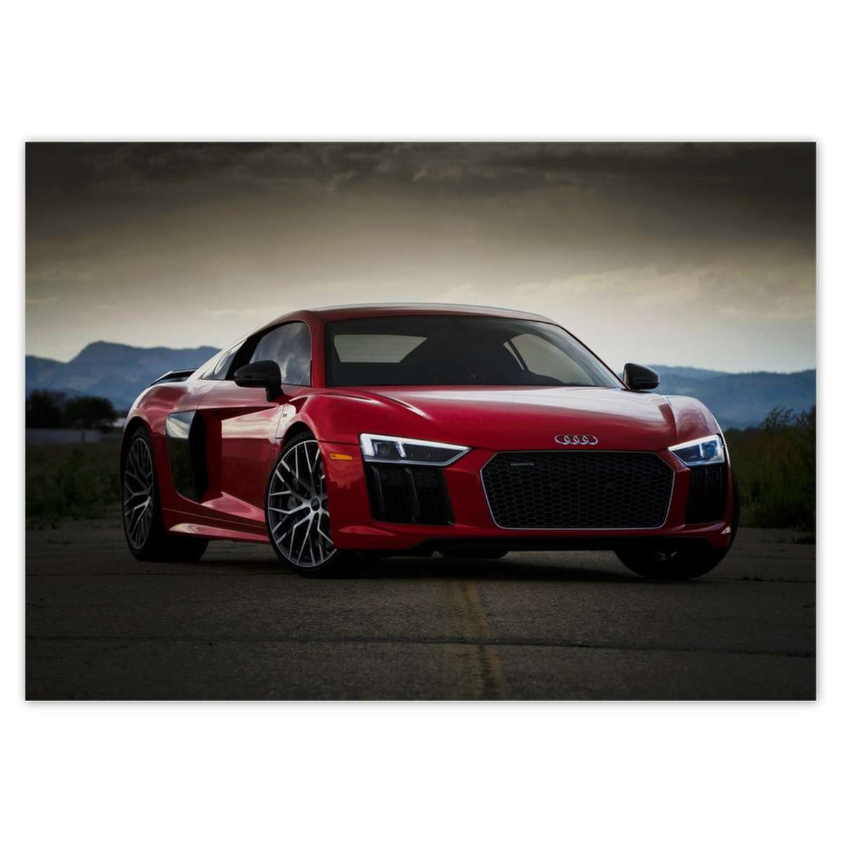 Naklejka ścienna A4 POZIOM Audi Quattro