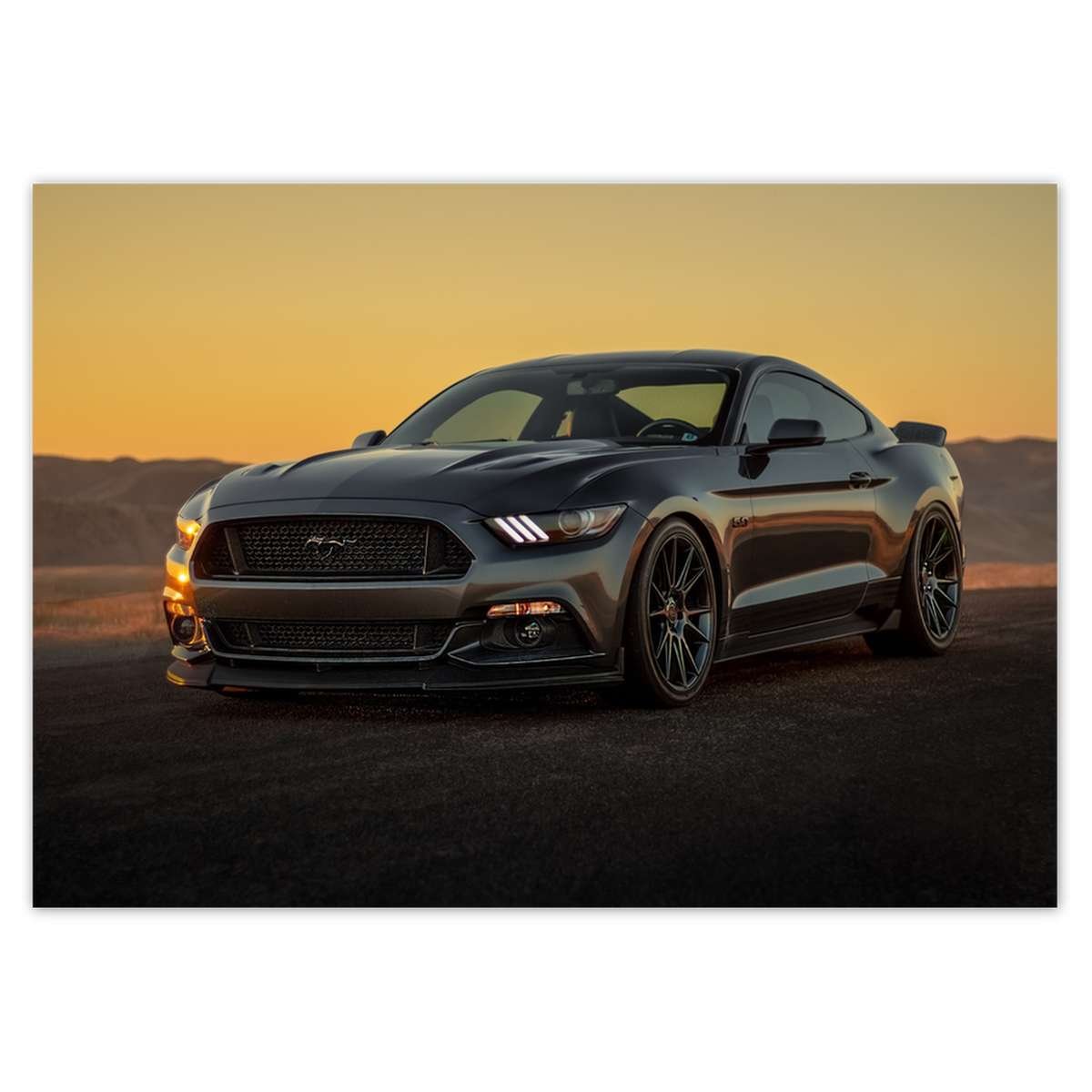 Naklejka ścienna A4 POZIOM Ford Mustang made in USA
