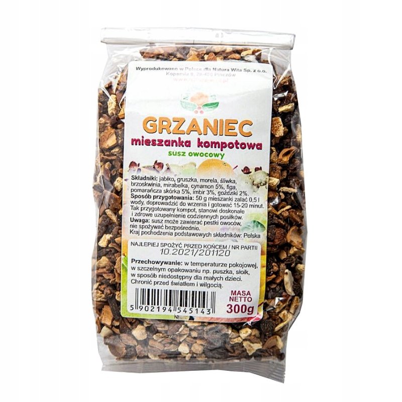 Grzaniec mieszanka kompotowa Susz Owocowy 300g Natura Wita