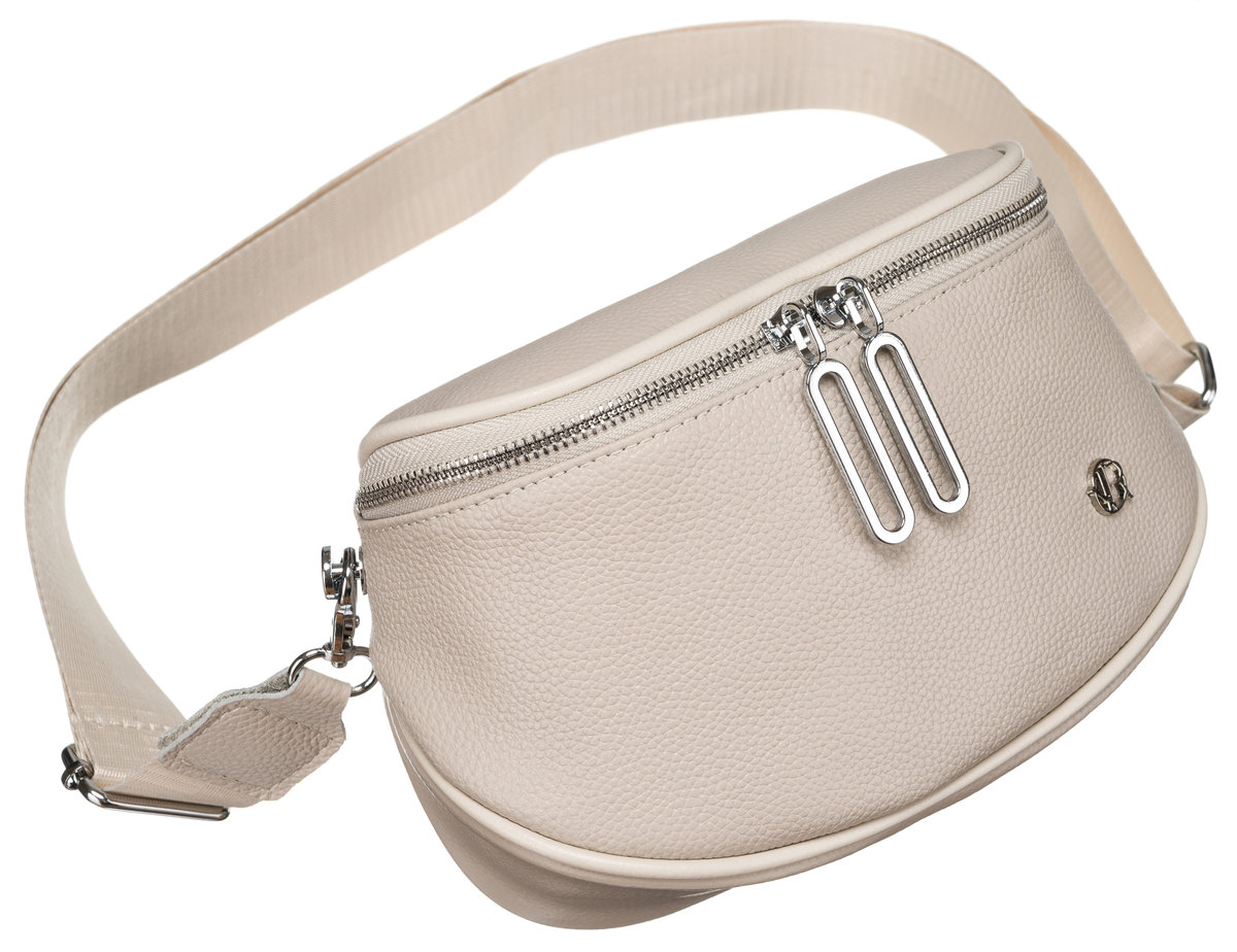 Damska torebka eko Rovicky saszetka crossbody modna miejska listonoszka, beżowy
