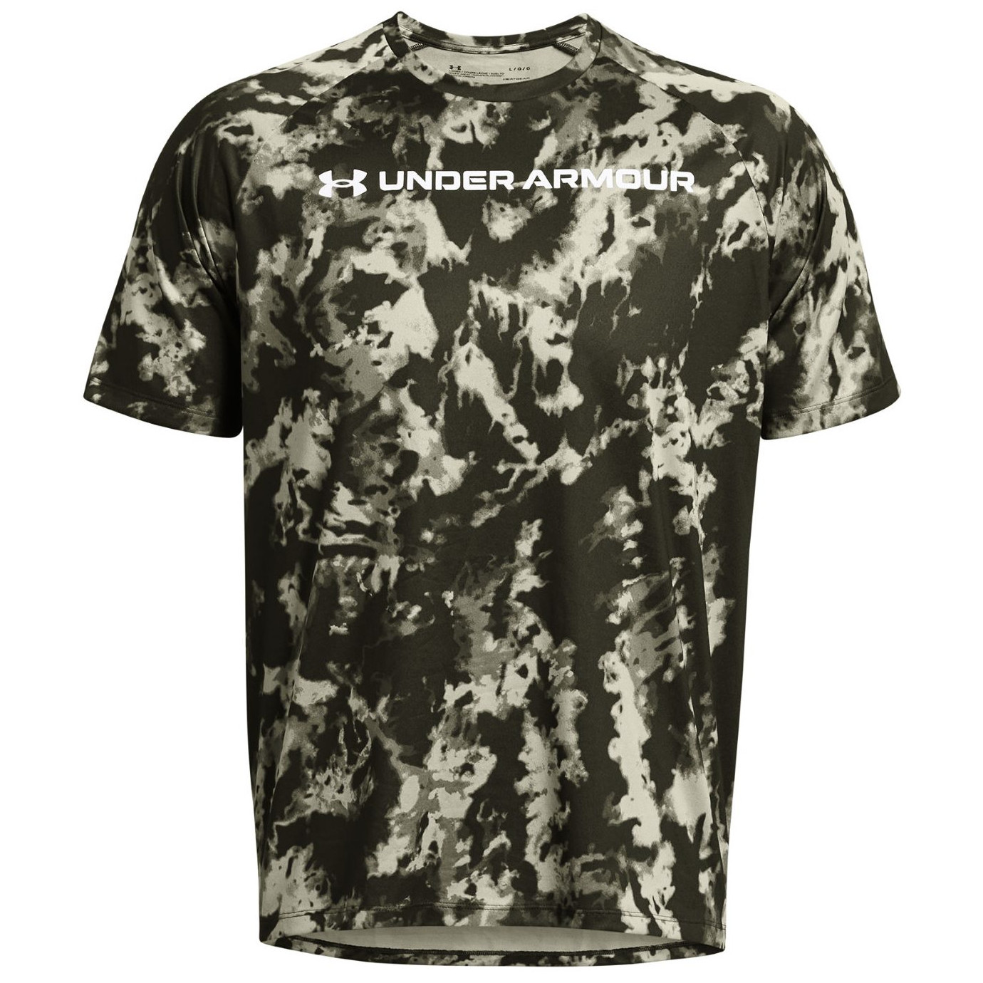Koszulka męska Under Armour Tech ABC Camo SS Rozmiar: M / Kolor: zielony