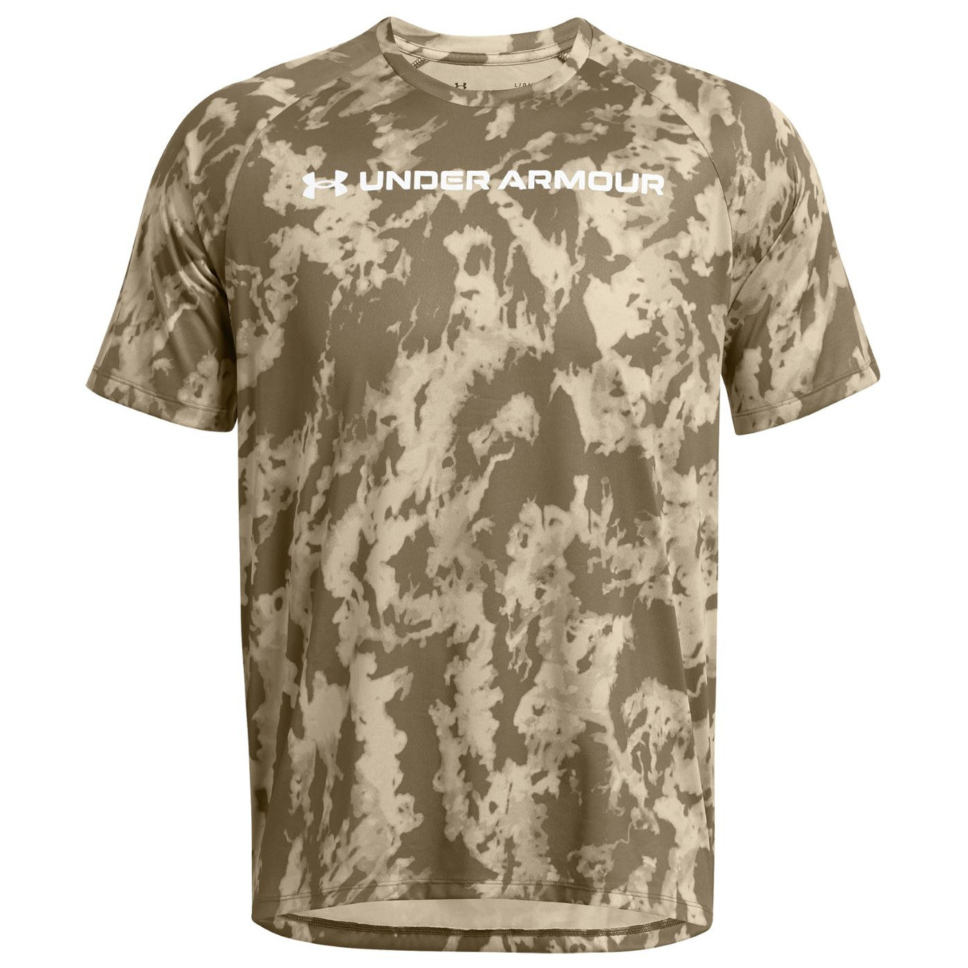 Koszulka męska Under Armour Tech ABC Camo SS Rozmiar: XL / Kolor: brązowy
