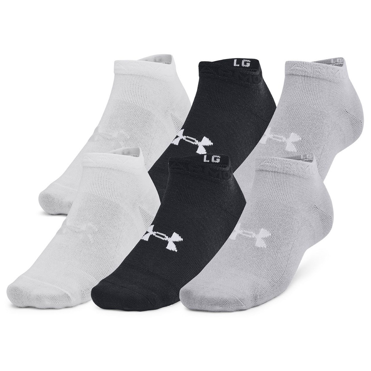 Zestaw skarpetek Under Armour Essential 6pk Low Rozmiar skarpet: 47,5 - 50,5 / Kolor: czarny
