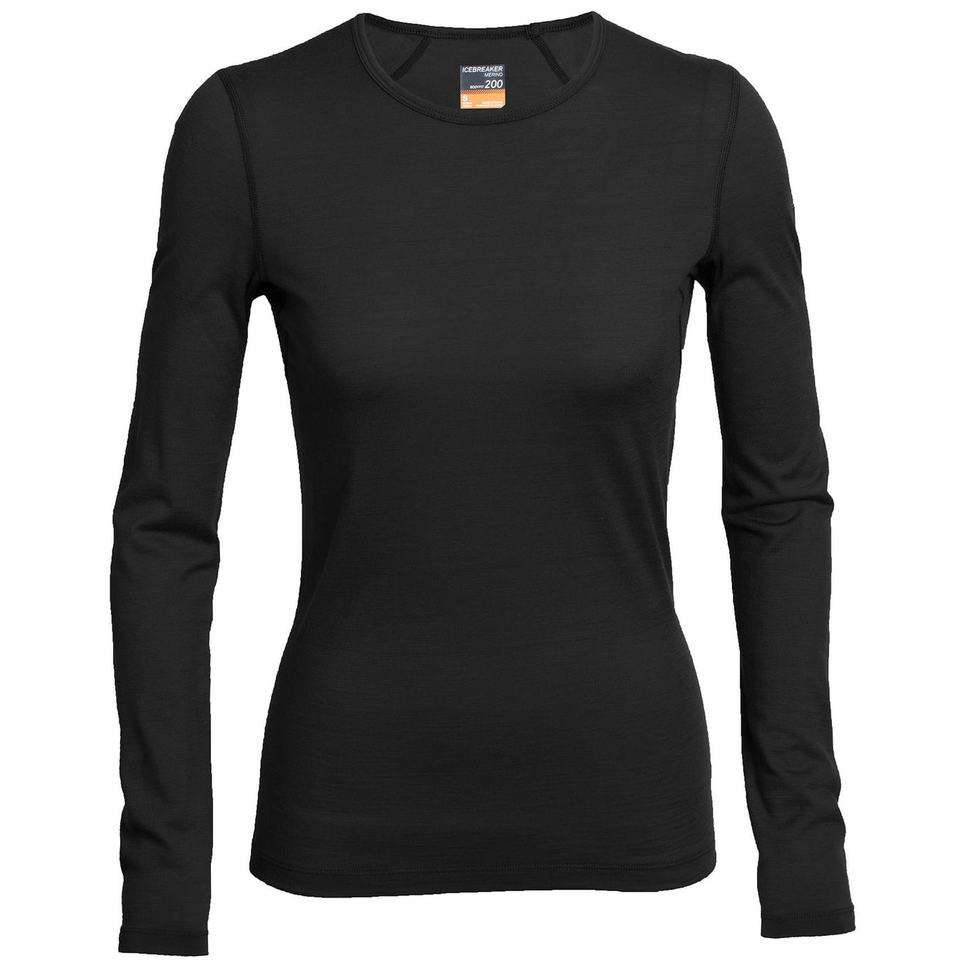 Koszulka damska Icebreaker Women's 200 Oasis Long Sleeve Rozmiar: L / Kolor: czarny