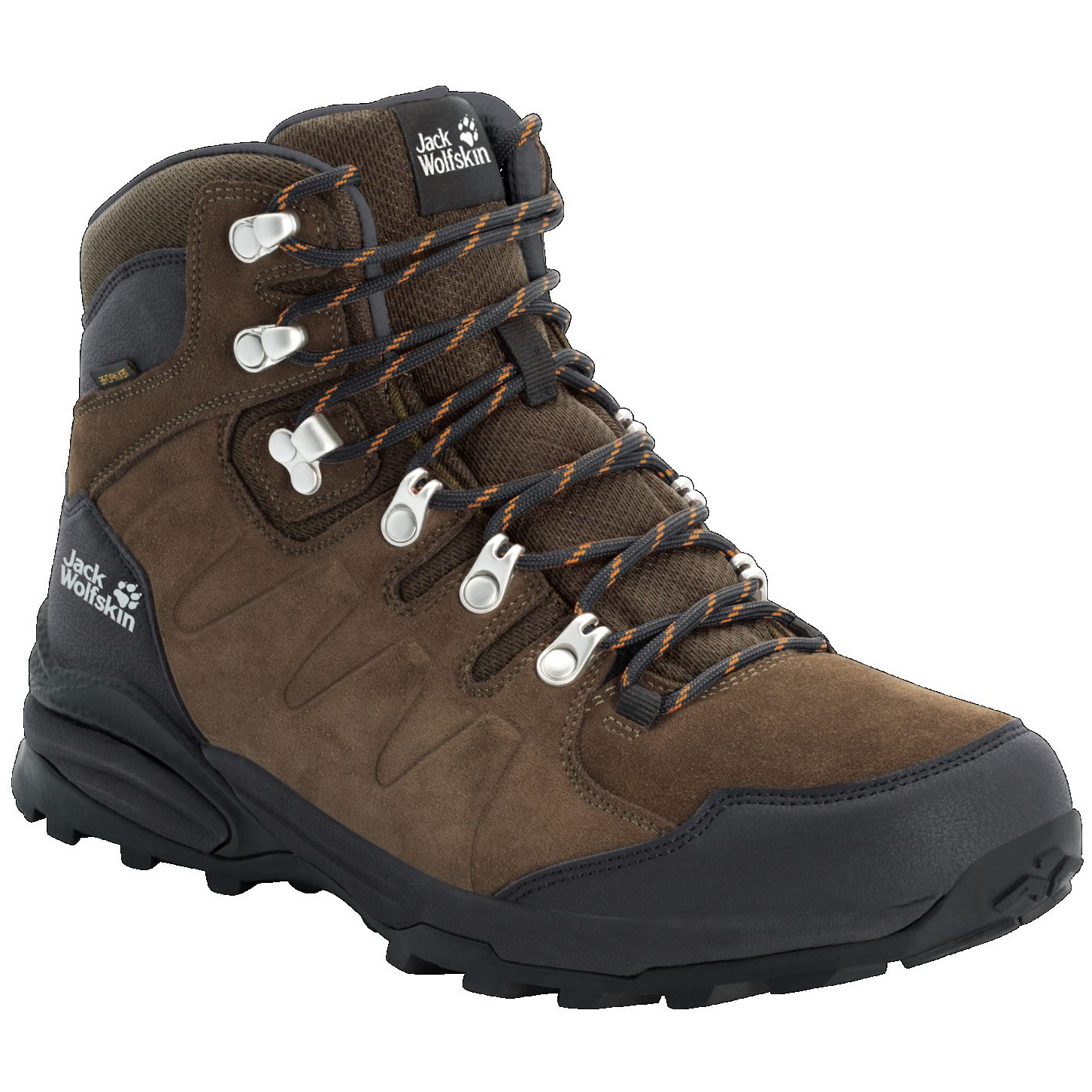 Buty męskie Jack Wolfskin Refugio Texapore Mid M Rozmiar butów (UE): 42 / Kolor: brązowy