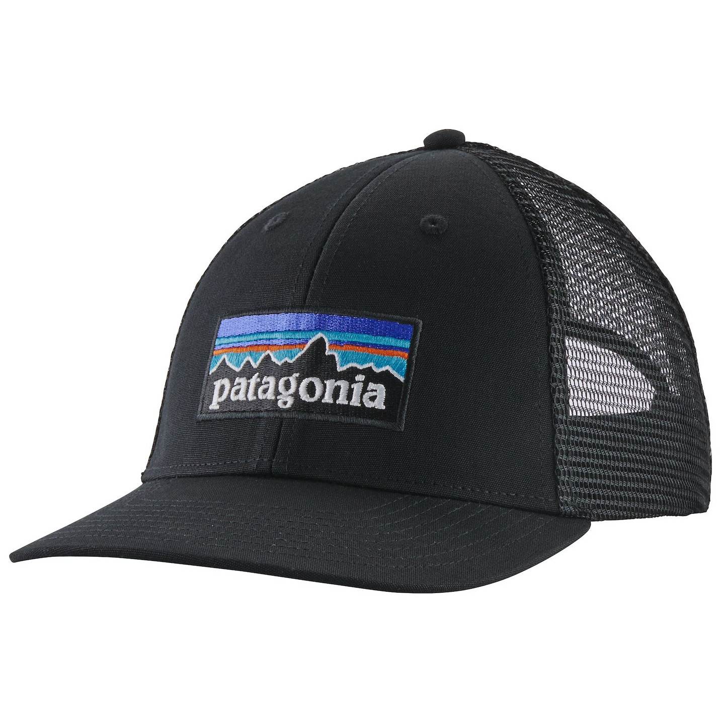 Bejsbolówka Patagonia P-6 Logo LoPro Trucker Hat Kolor: czarny