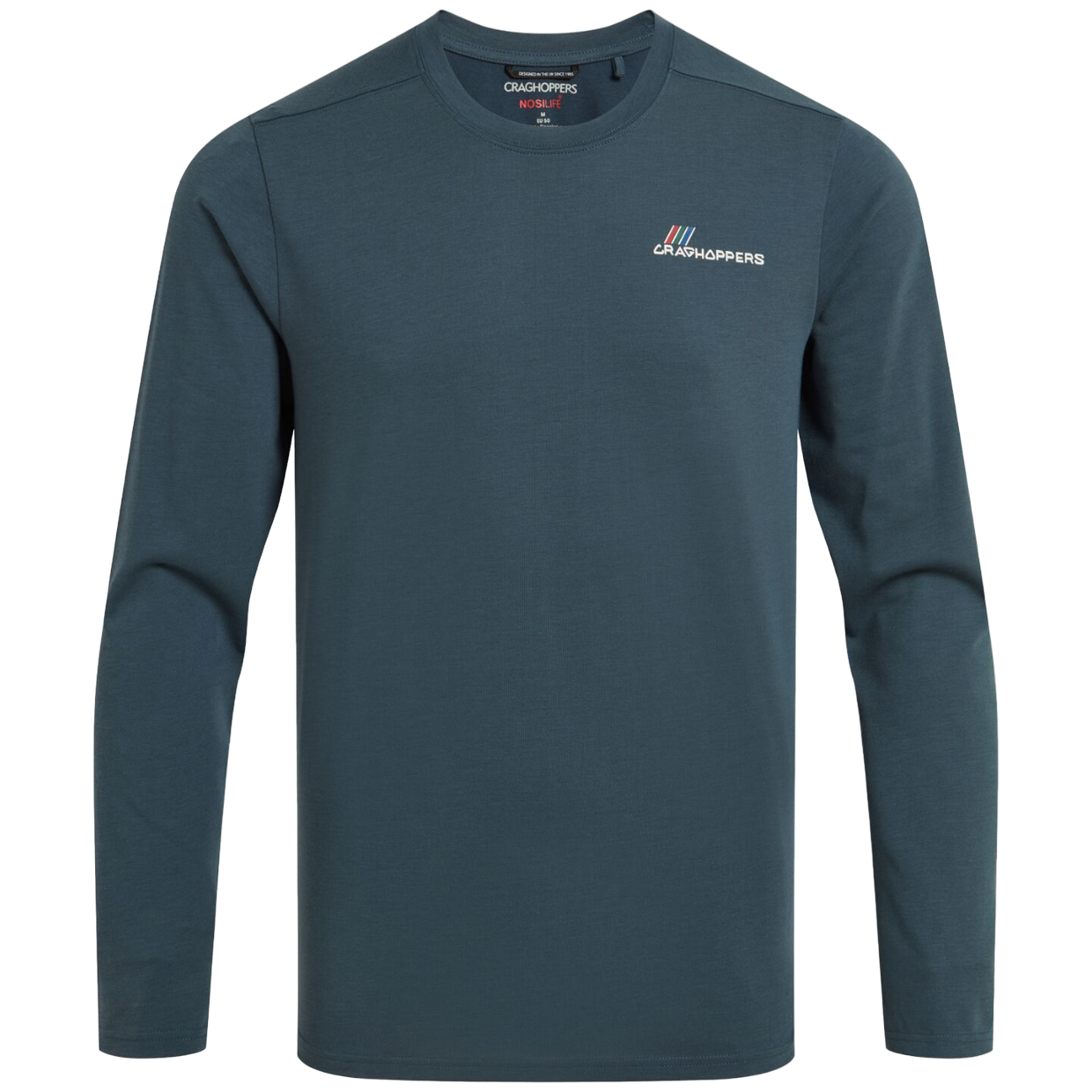 Koszulka męska Craghoppers Nosilife Abel Long Sleeved T-Shirt Rozmiar: M / Kolor: ciemnoniebieski