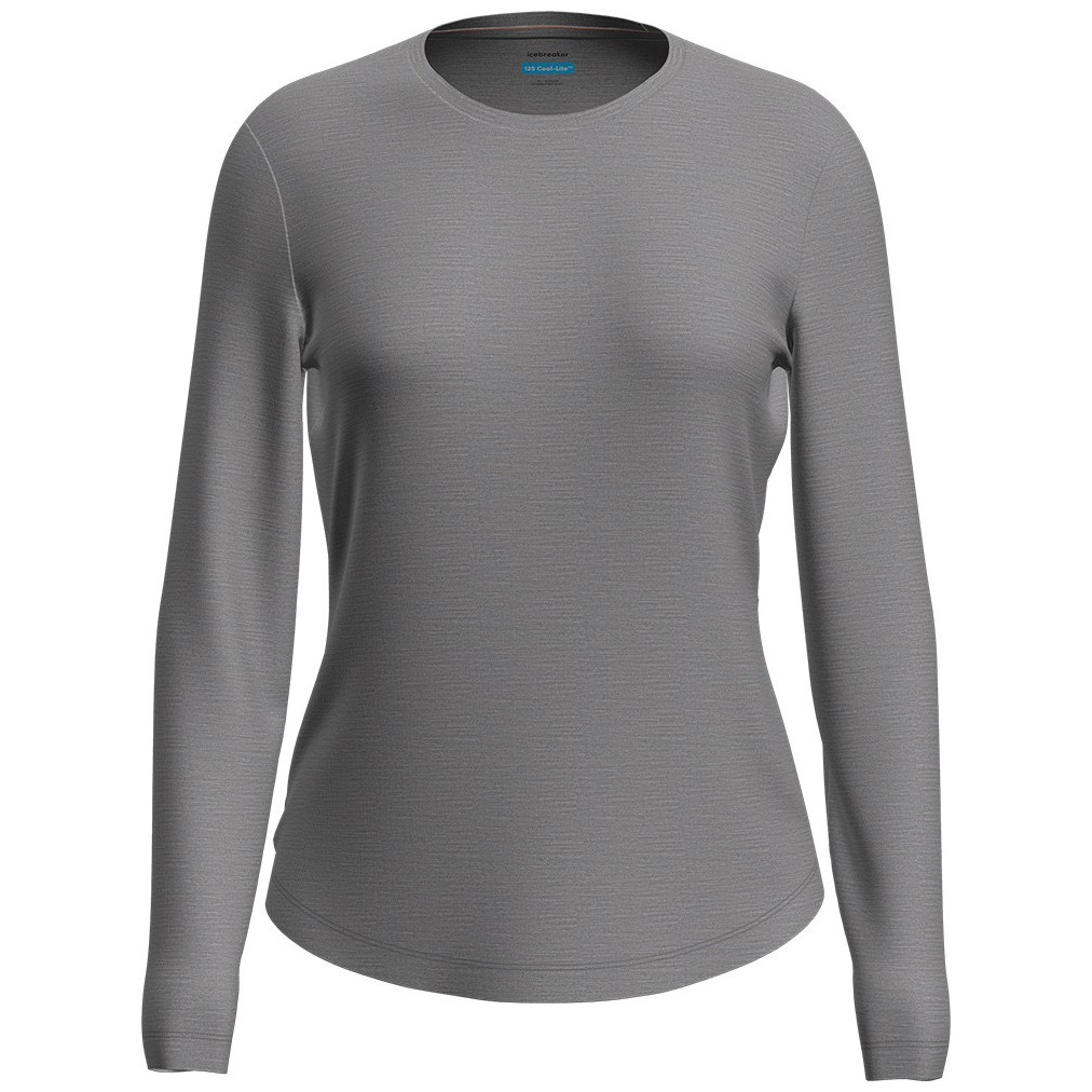 Damska koszulka Icebreaker W Mer 125 Cool-Lite Sphere III LS Tee Rozmiar: S / Kolor: szary