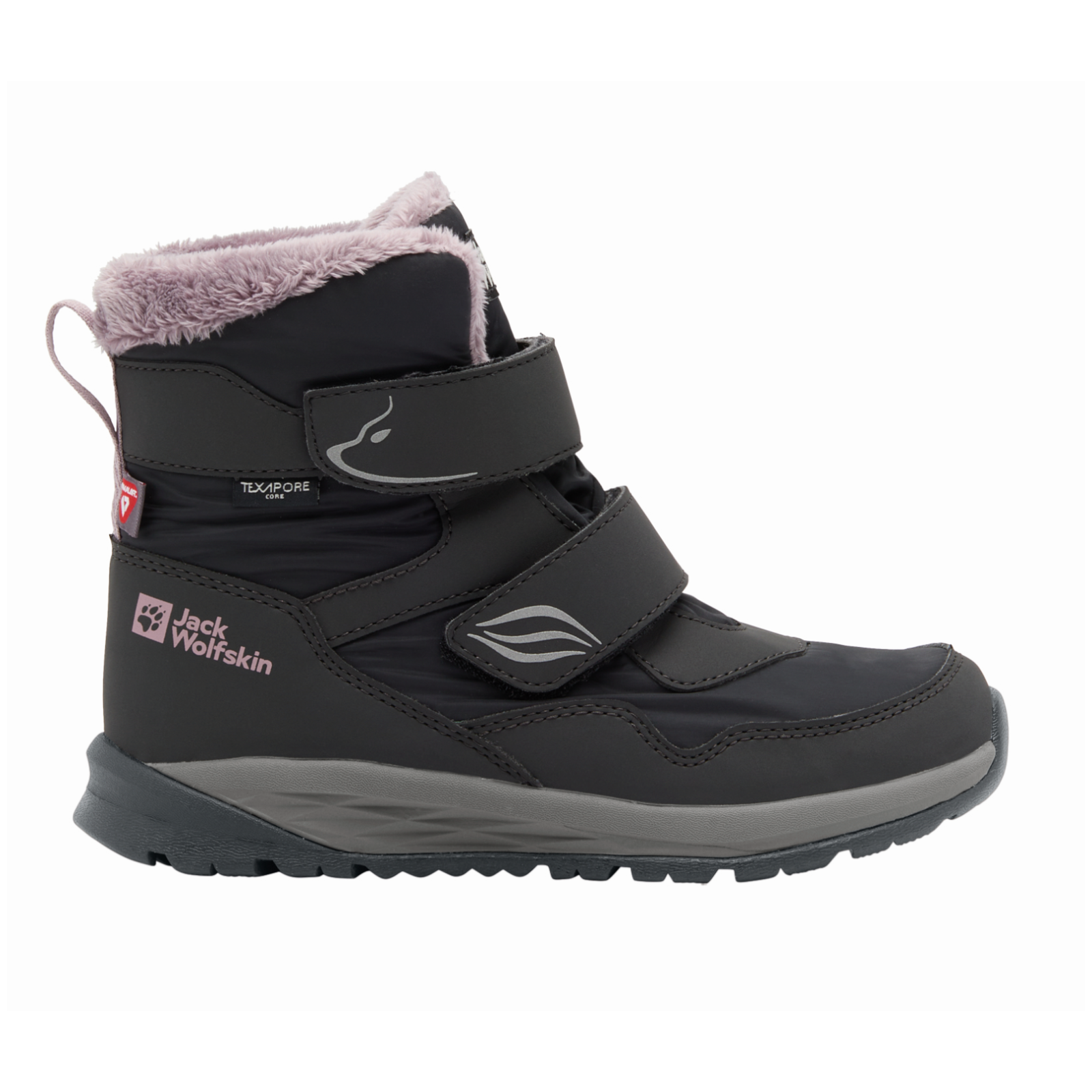 Dziecięce buty zimowe Jack Wolfskin Polar Bear-G Texapore Mid Vc K Rozmiar butów (UE): 37 / Kolor: czarny/szary