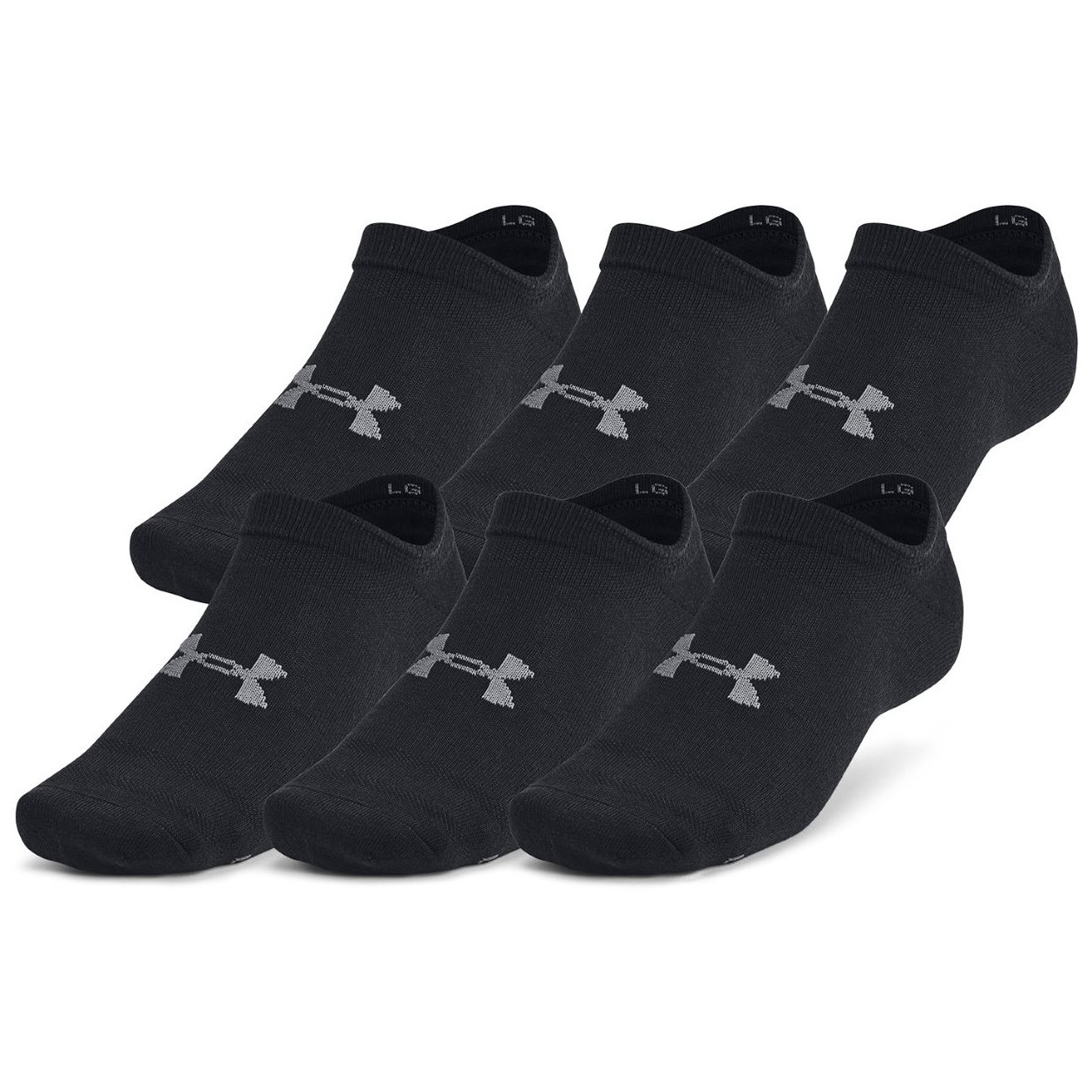 Zestaw skarpetek Under Armour Essential No Show 6pk Rozmiar skarpet: 42-47,5 / Kolor: czarny