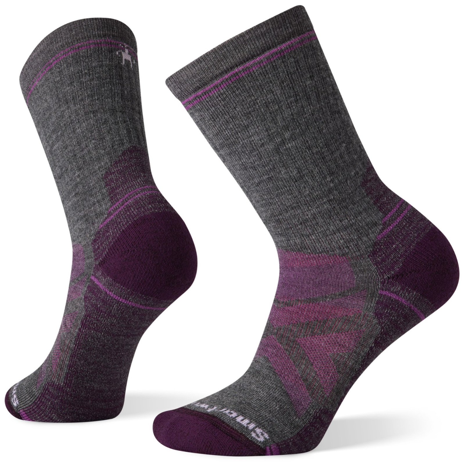 Damskie skarpety Smartwool W Performance Hike Full Cushion Crew Rozmiar skarpet: 34-37 / Kolor: szary/różówy